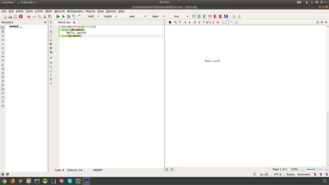 Texstudio Editor Preview