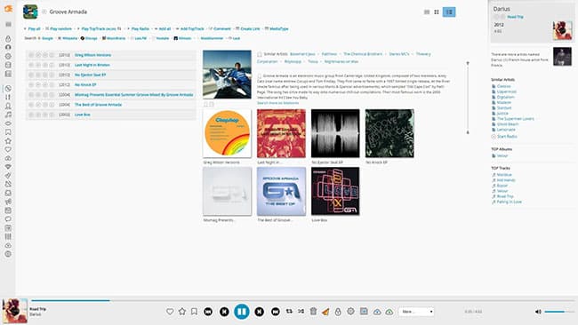 Madsonic User Interface