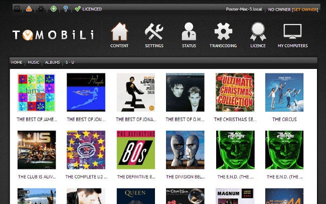 TVMobili User Interface