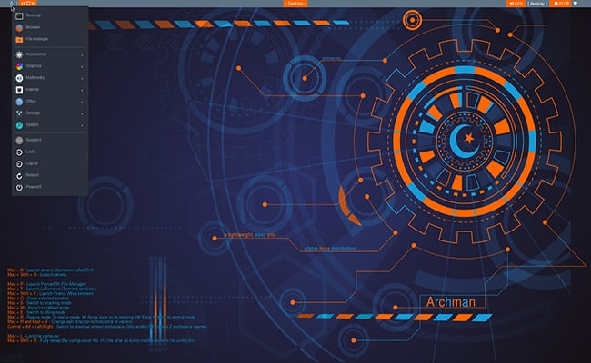 Archman Linux i3WM 2020 06