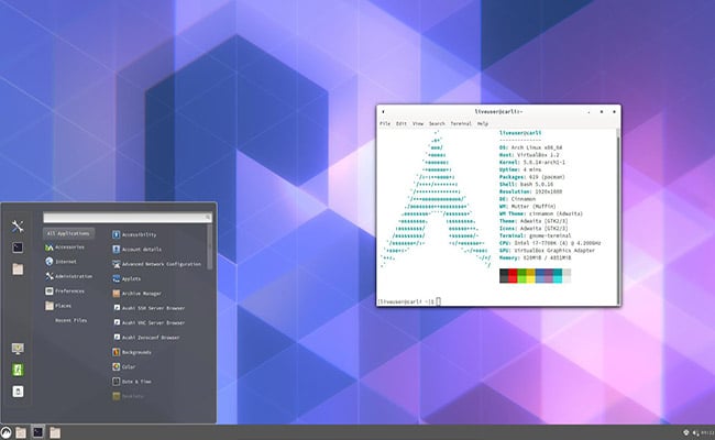 ArcoLinux Cinnamon 20.6.6