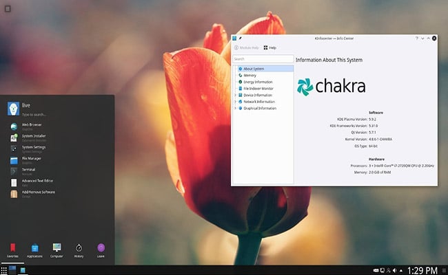 Chakra Linux KDE 5.10.5