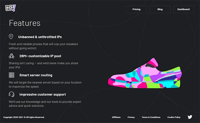 Proxydrop Sneaker Proxies Features