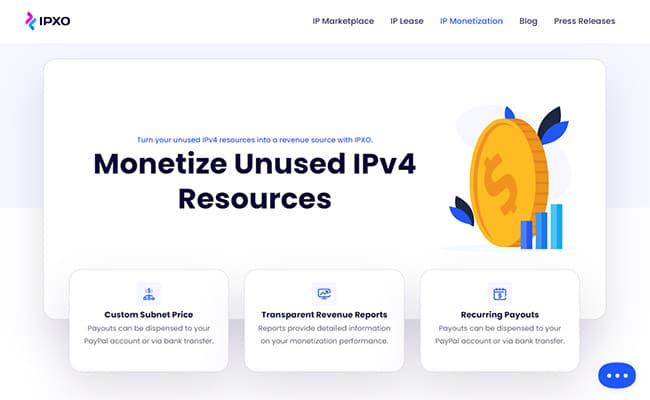 IPXO Monetization System